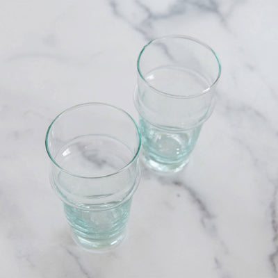 Handblown Recycled Glassware (set of 2)