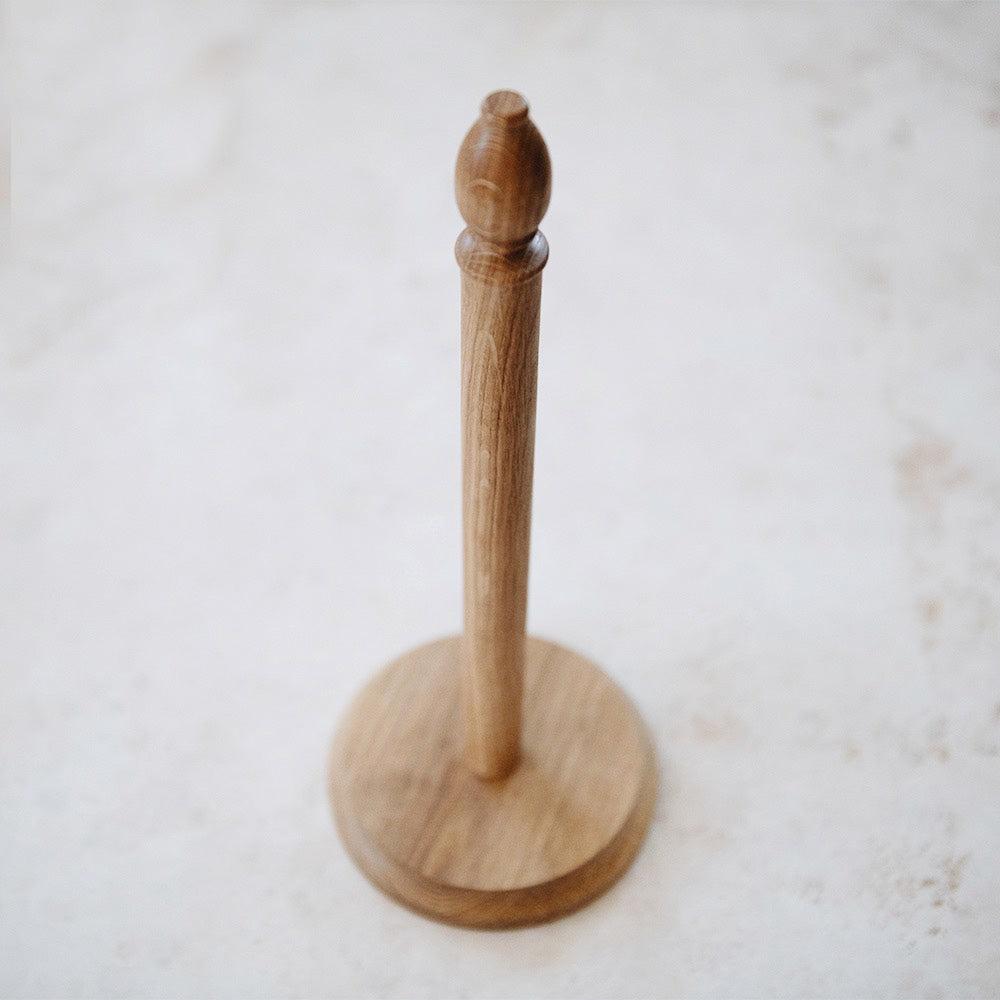 Oak Paper Towel Holder