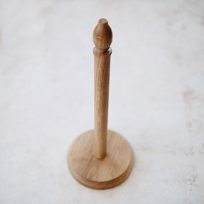 Oak Paper Towel Holder