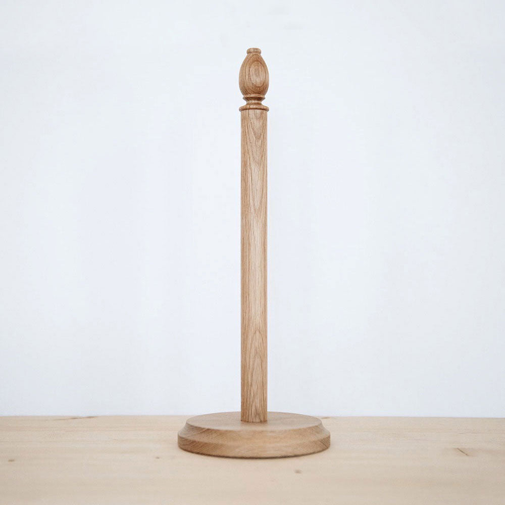 Oak Paper Towel Holder