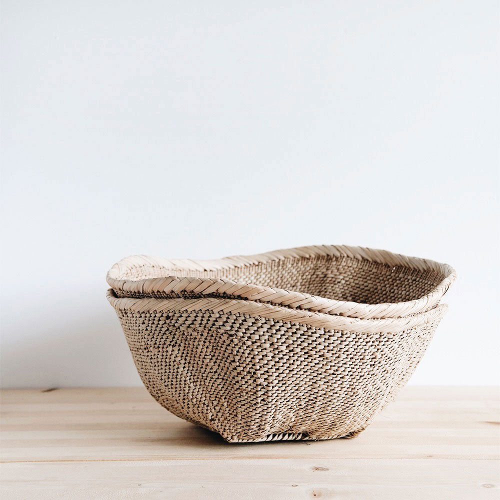 Palm Leaf Table Basket