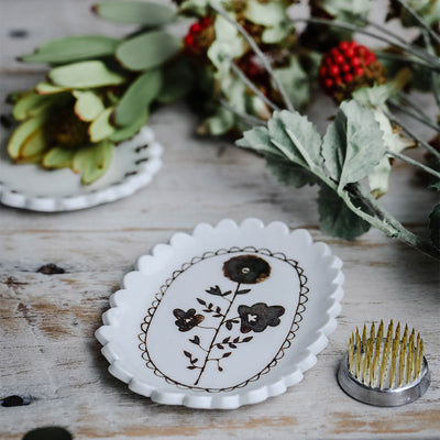 Hand-painted Porcelain Posy Tray