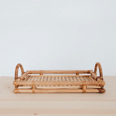 Rattan Tray with Handles