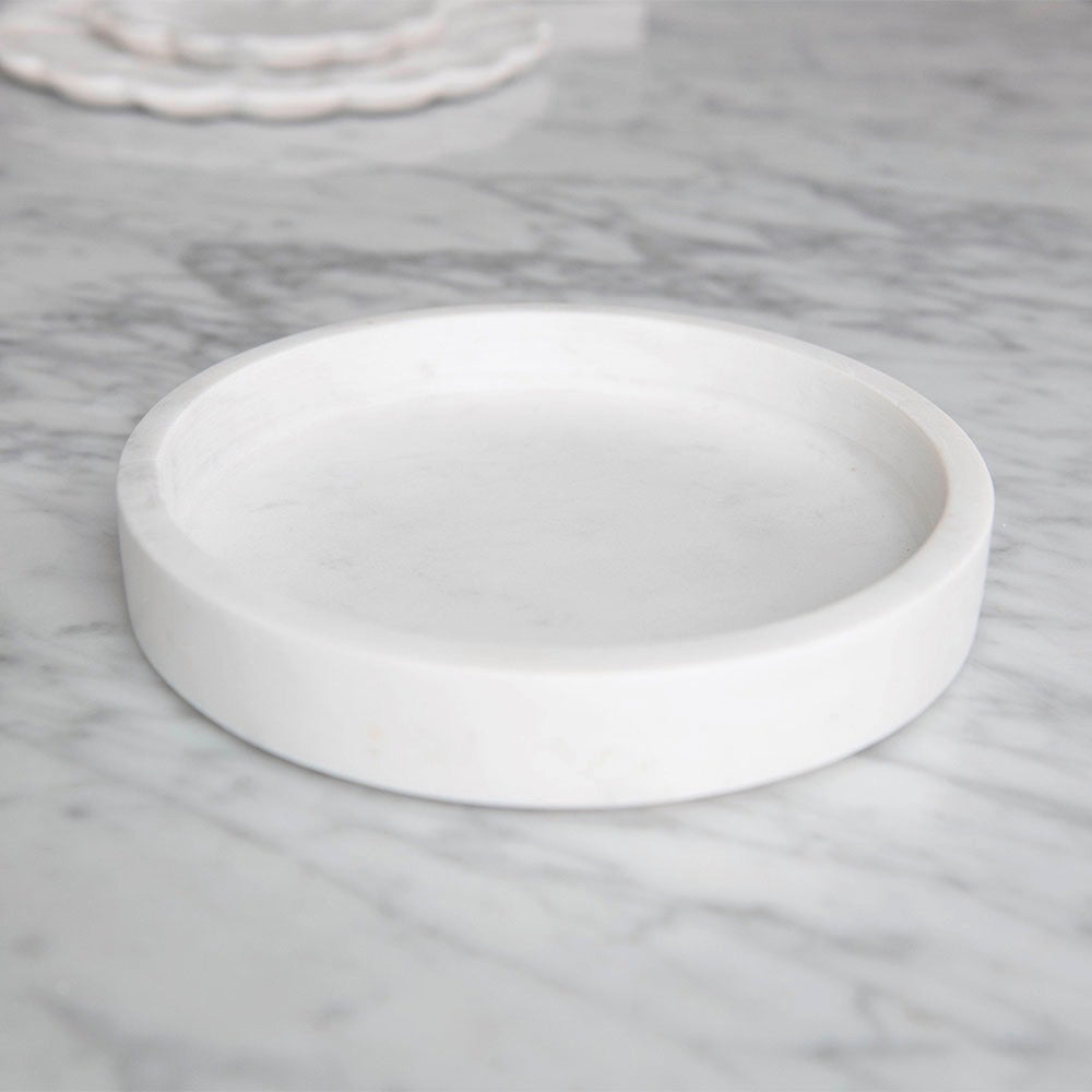 Round Marble Tray