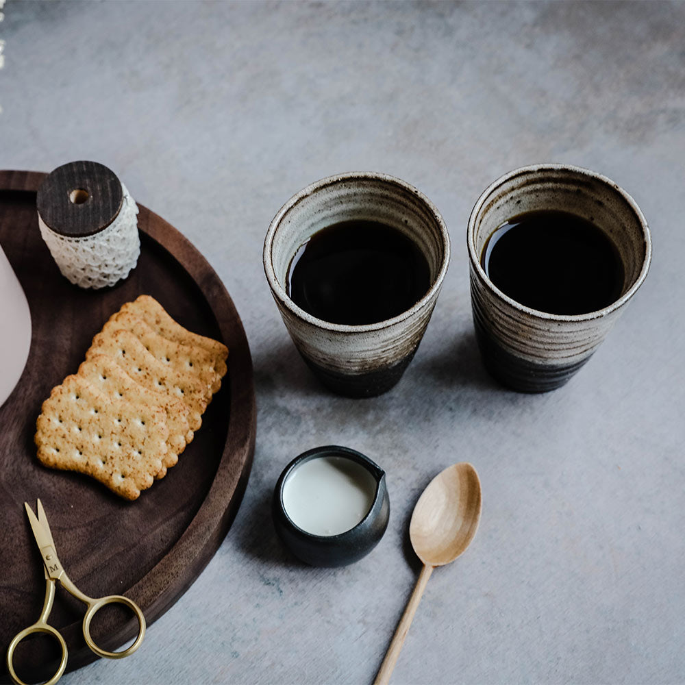 Rustic Ceramic Cup - Set of 4