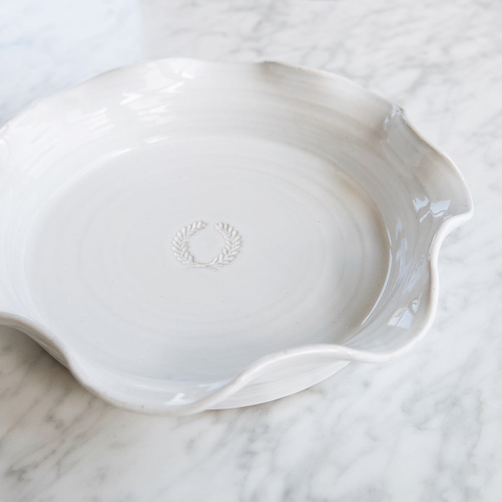 Scalloped Ceramic Pie Dish