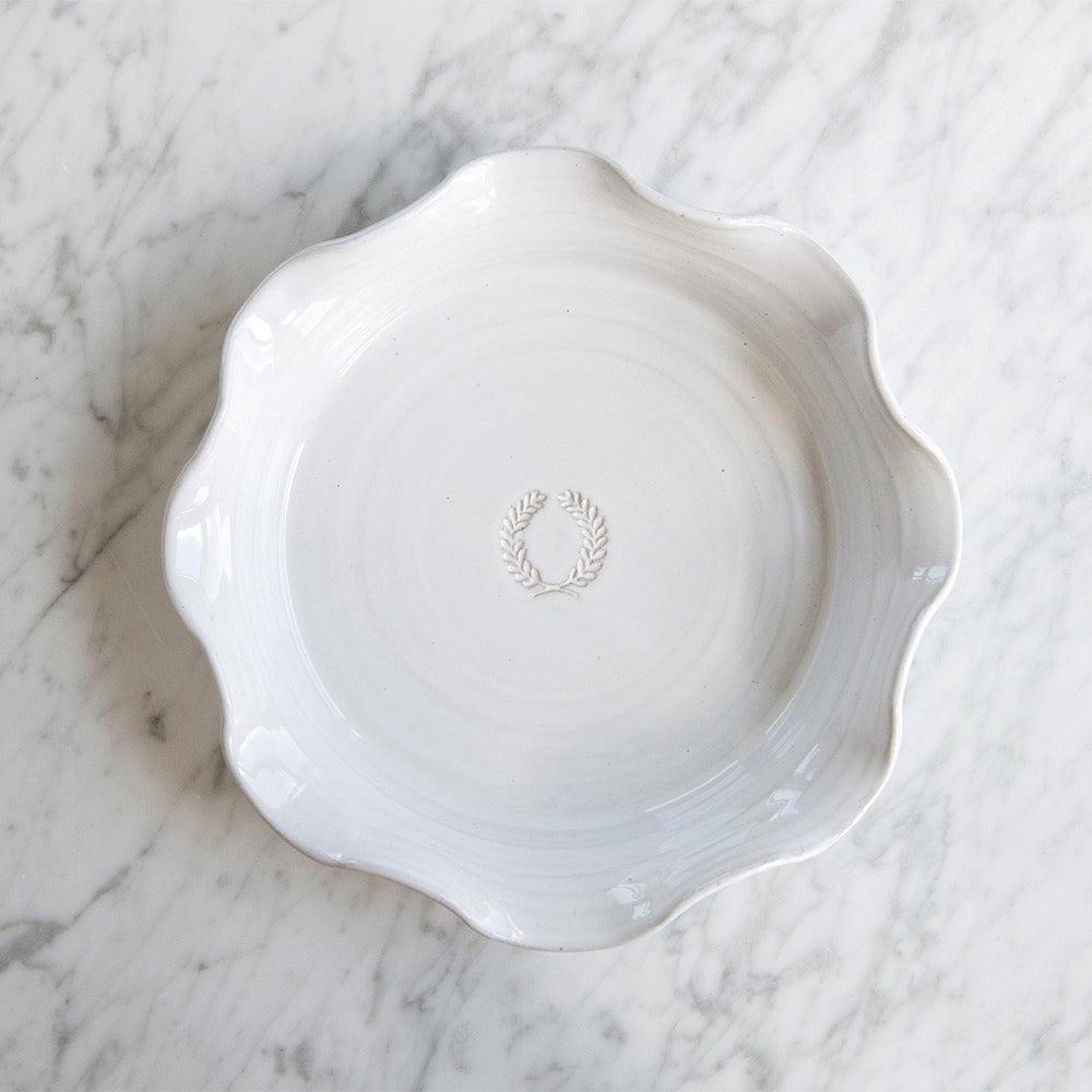 Scalloped Ceramic Pie Dish