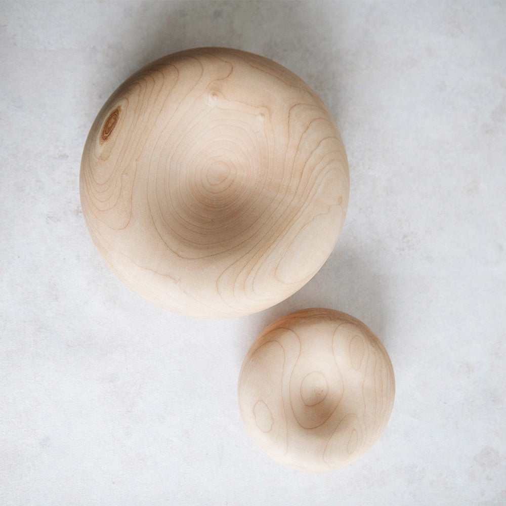 Round Maple Bowl