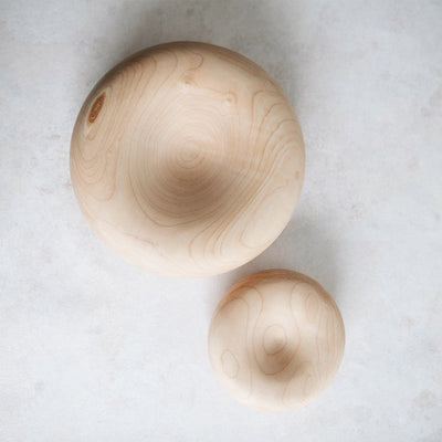 Round Maple Bowl