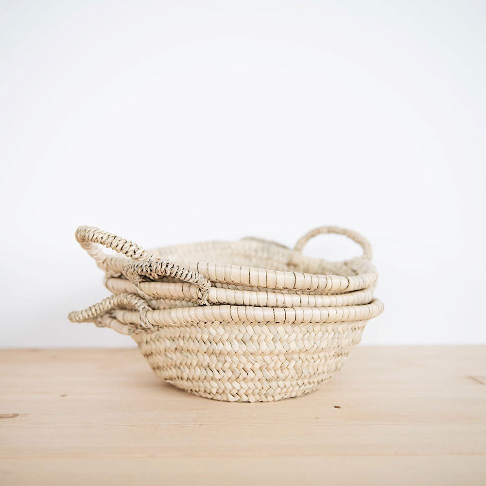 Small Woven Palm Leaf Tray