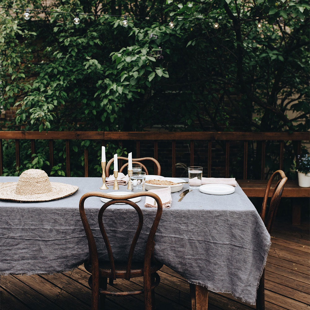 Stonewashed Linen Tablecloth