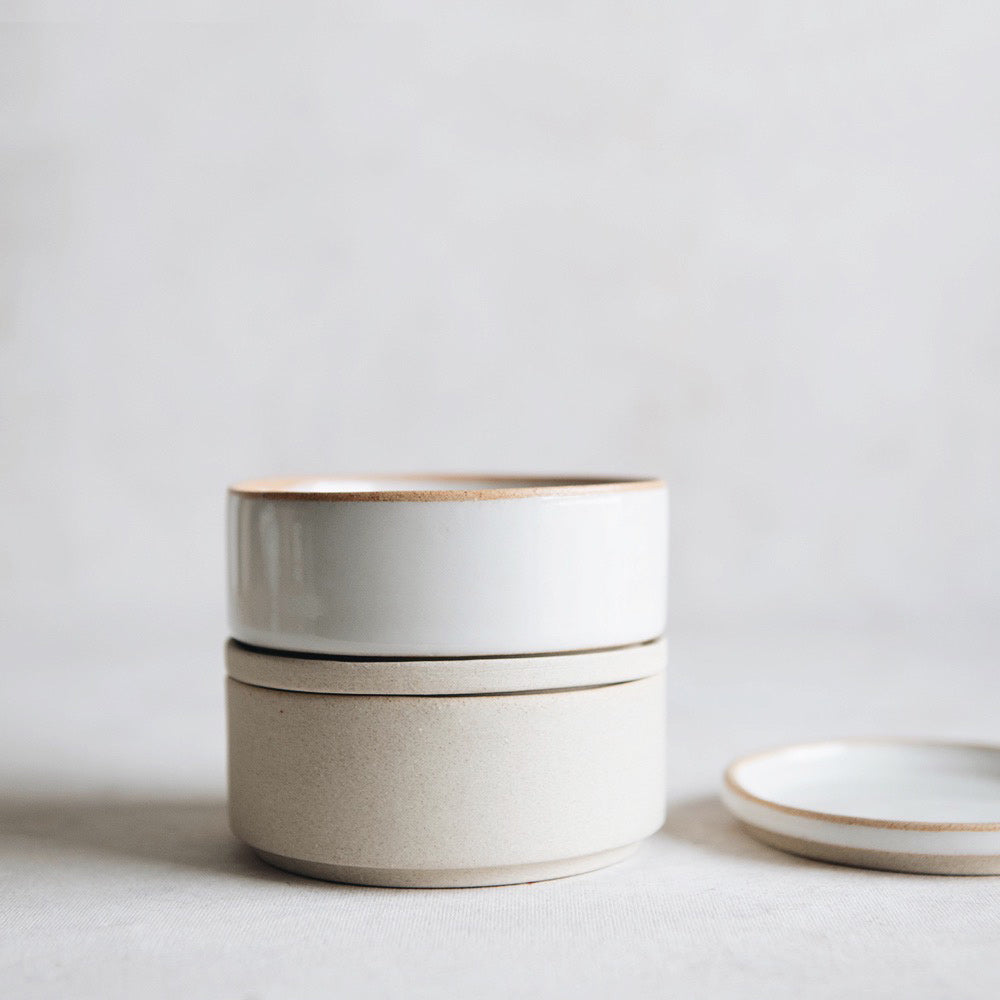 Minimal Stoneware Stackable Salt Cellar