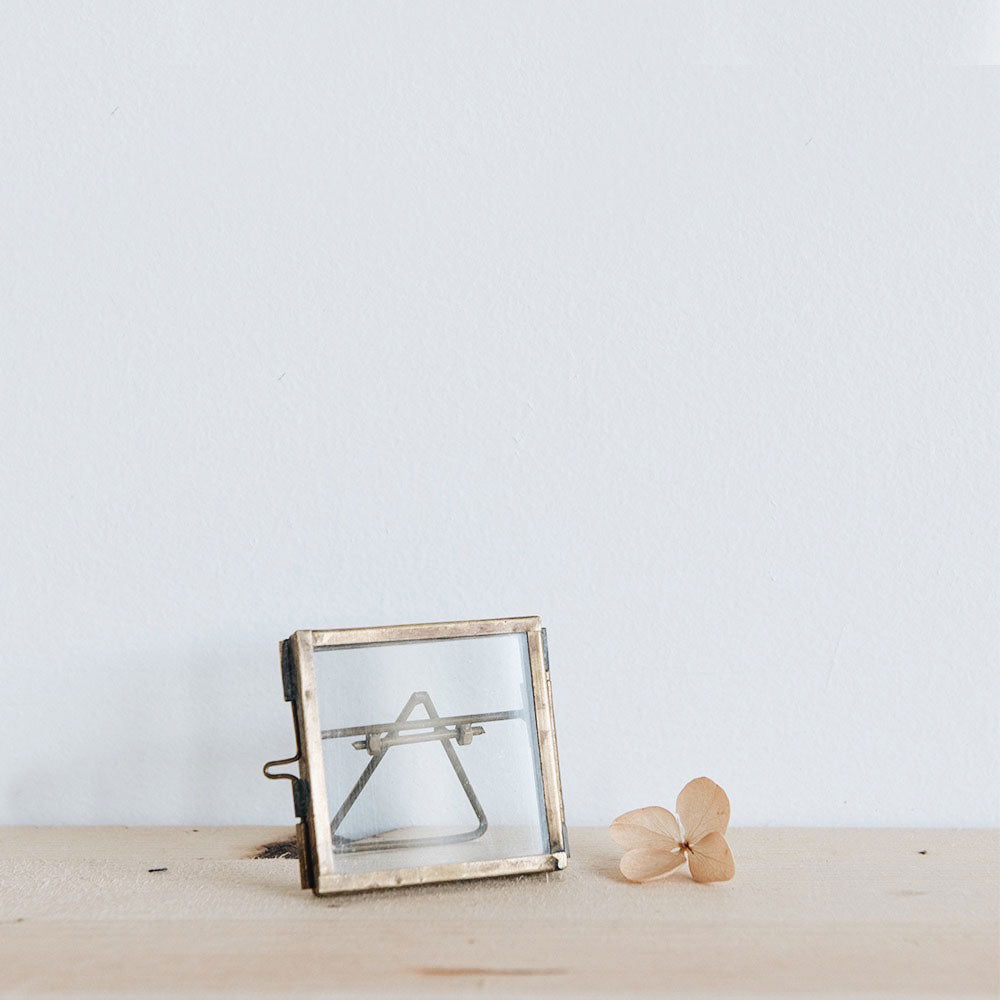 Tiny Brass Picture Frame