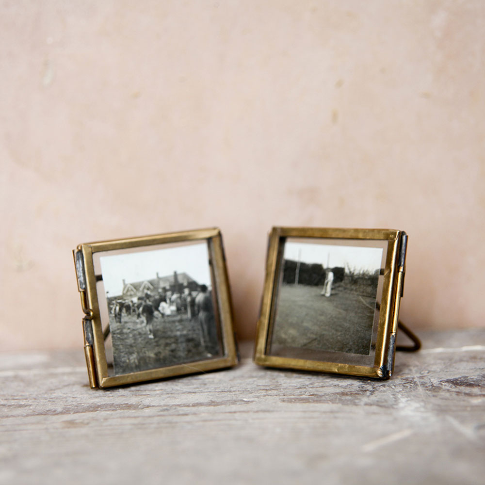 Tiny Brass Picture Frame