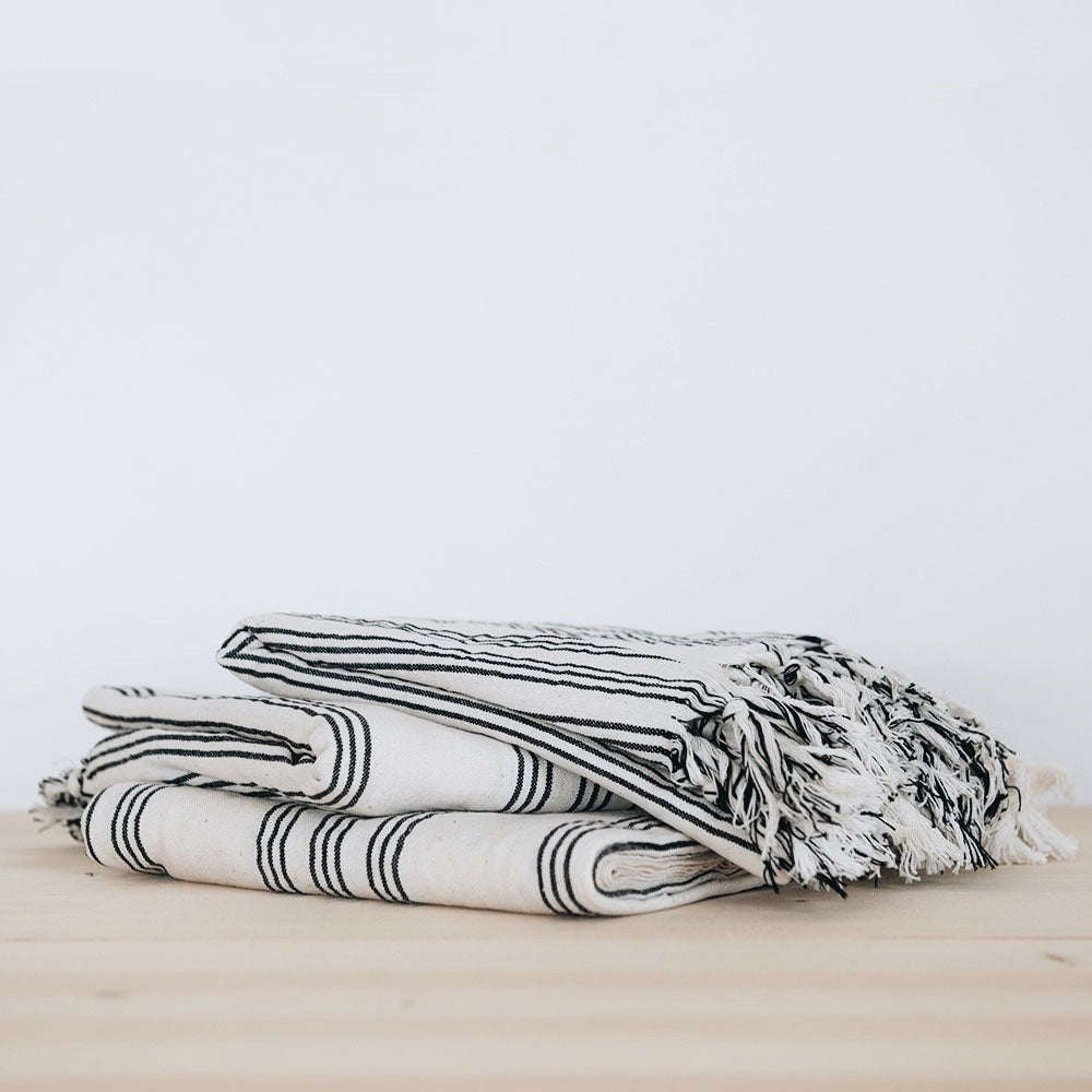 Handwoven Turkish Towel - Ticking Stripe