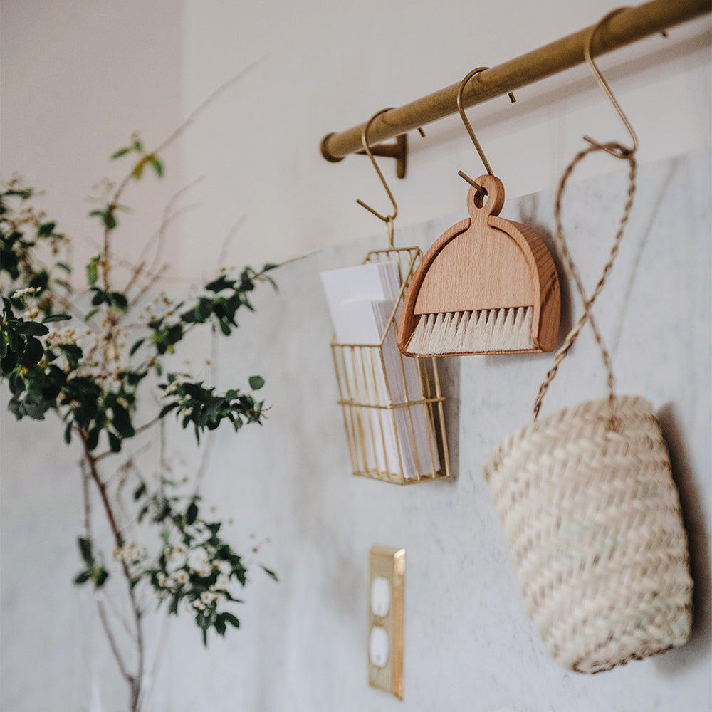 Short Palm Leaf Hanging Basket Set