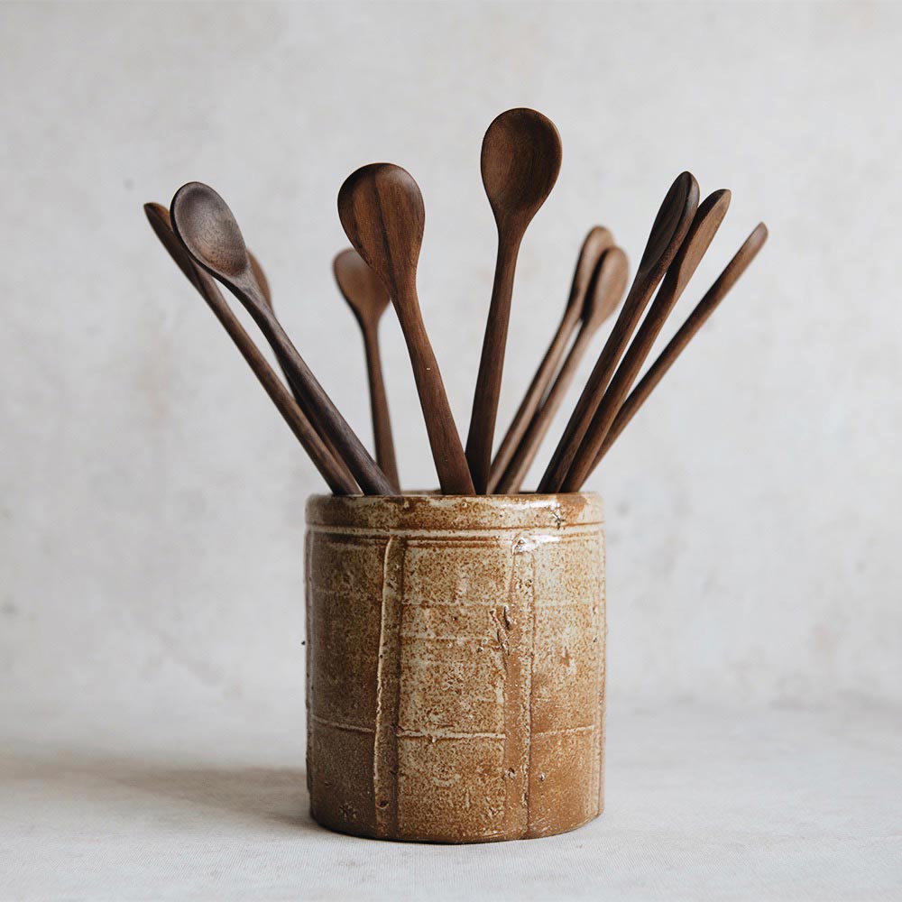 Hand Carved Walnut Tasting Spoon