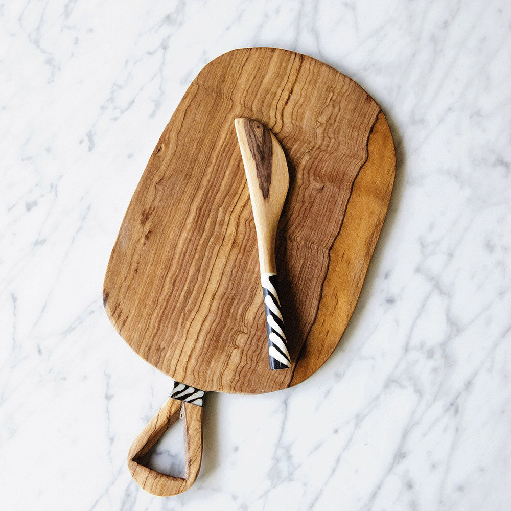 Wild Olive Wood Cheese Cutting Board