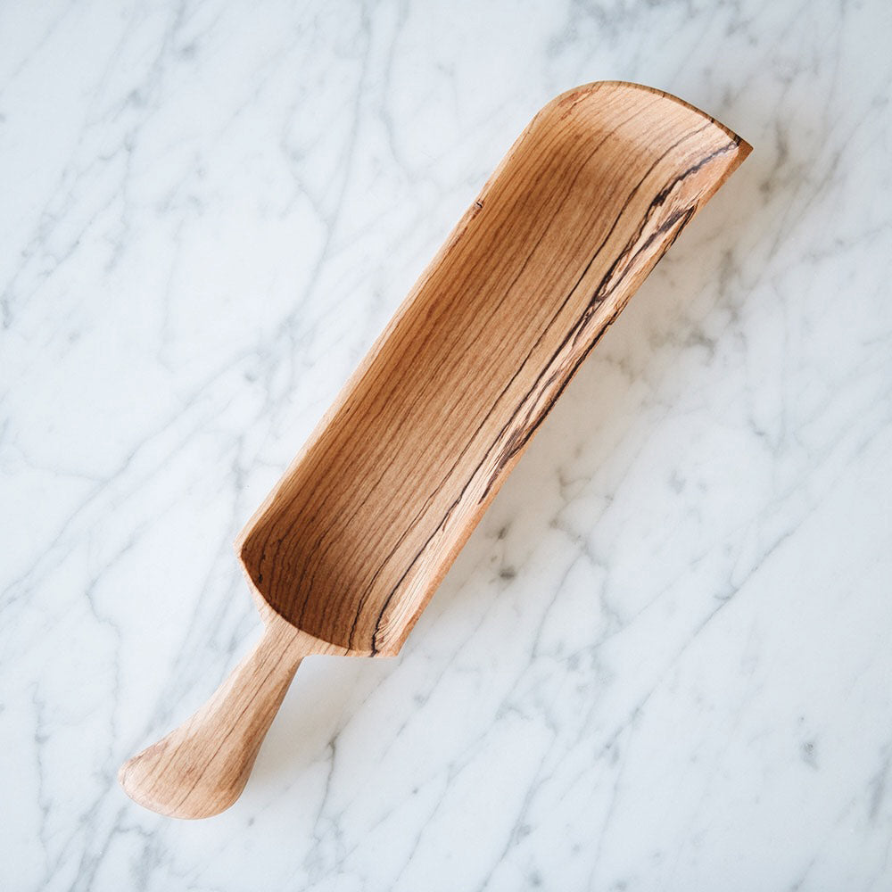 Wild Olive Wood Handle Cracker Tray