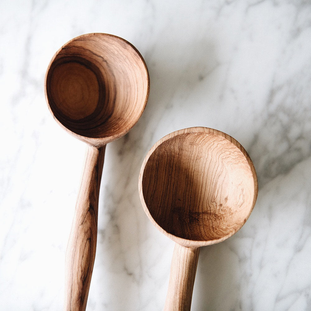 Wild Olive Wood Soup Ladle