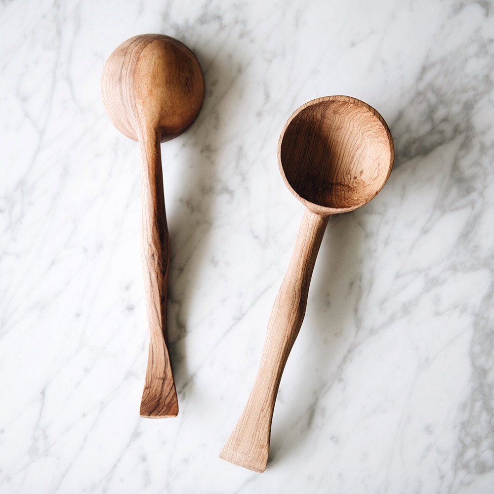 Wild Olive Wood Soup Ladle