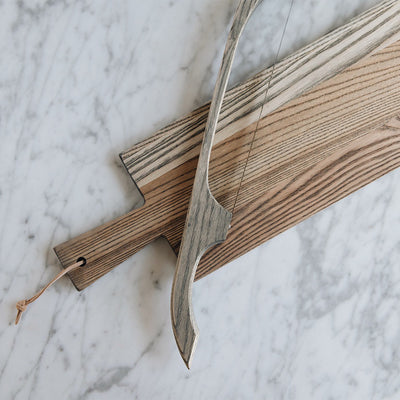 Wooden Breadboard & Knife Set