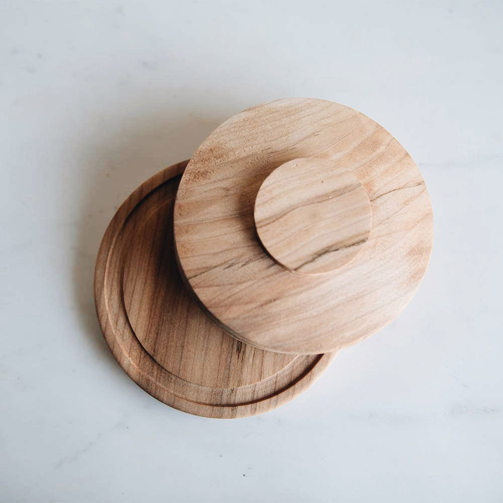 Wooden Butter Dish