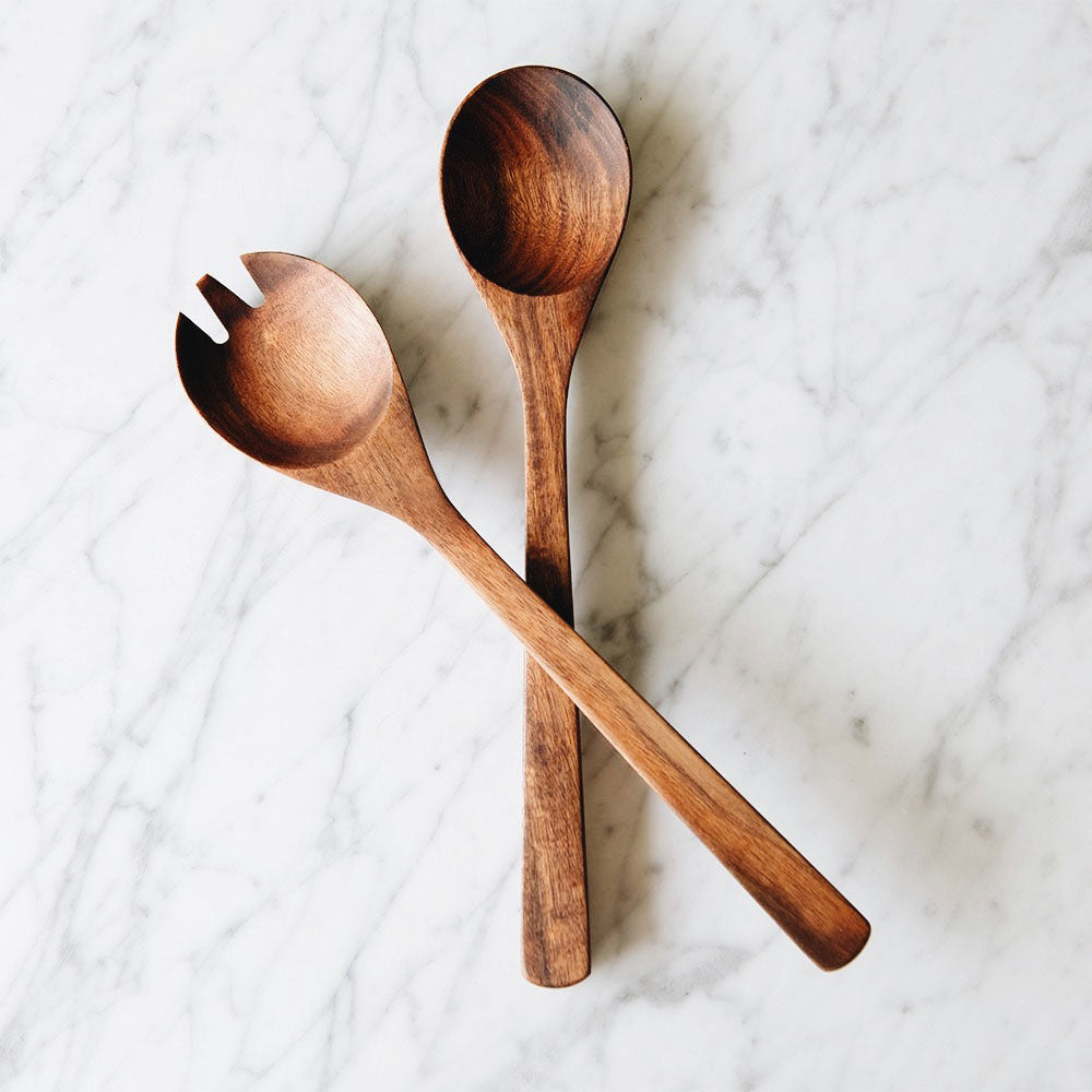 Acacia Wooden Salad Servers